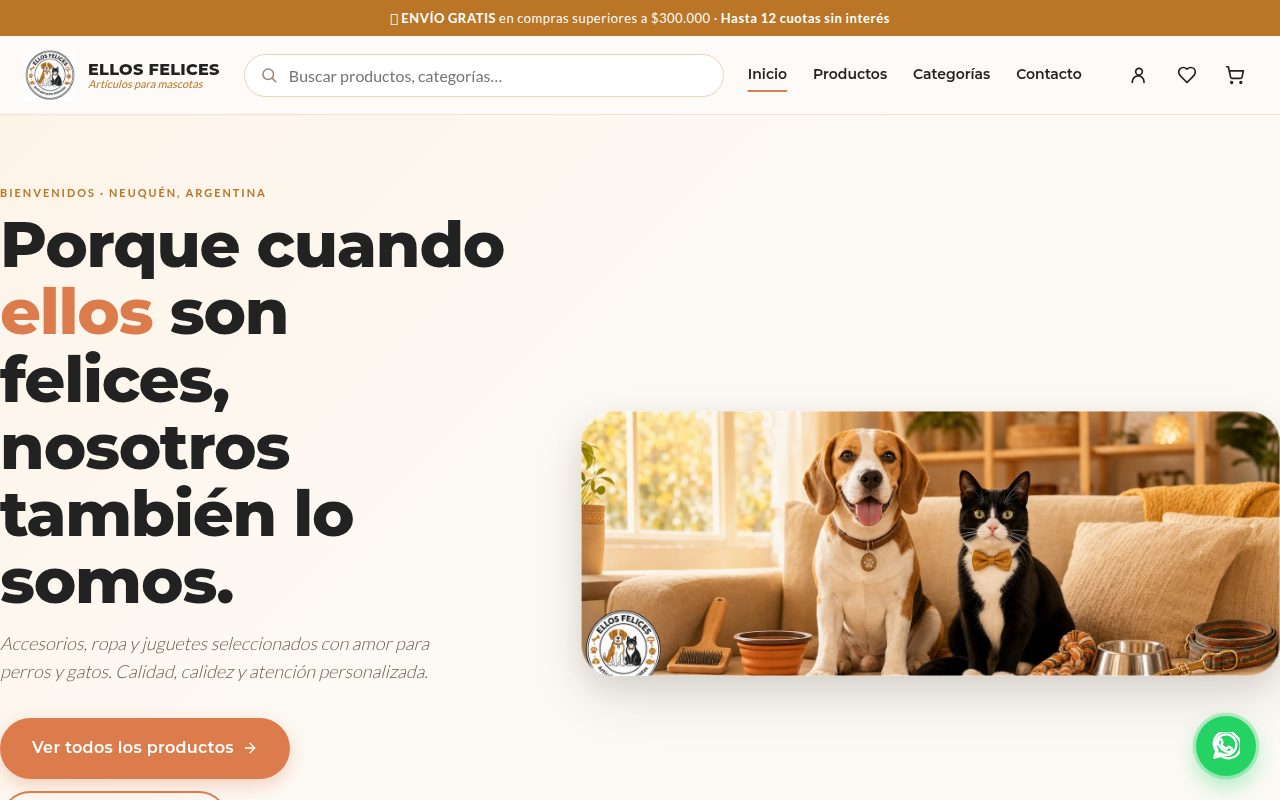 Tienda online Ellos Felices