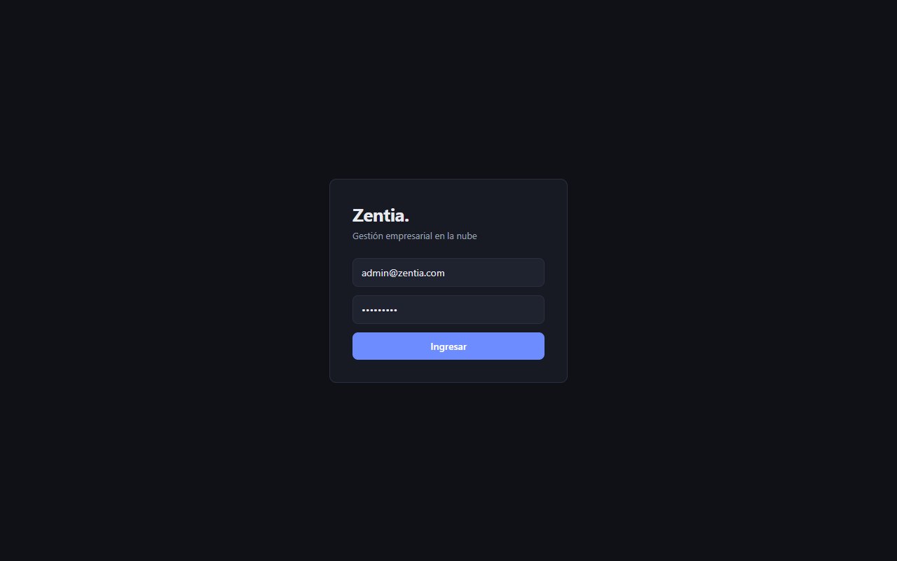 Zentia, sistema de gestión empresarial tipo Xubio